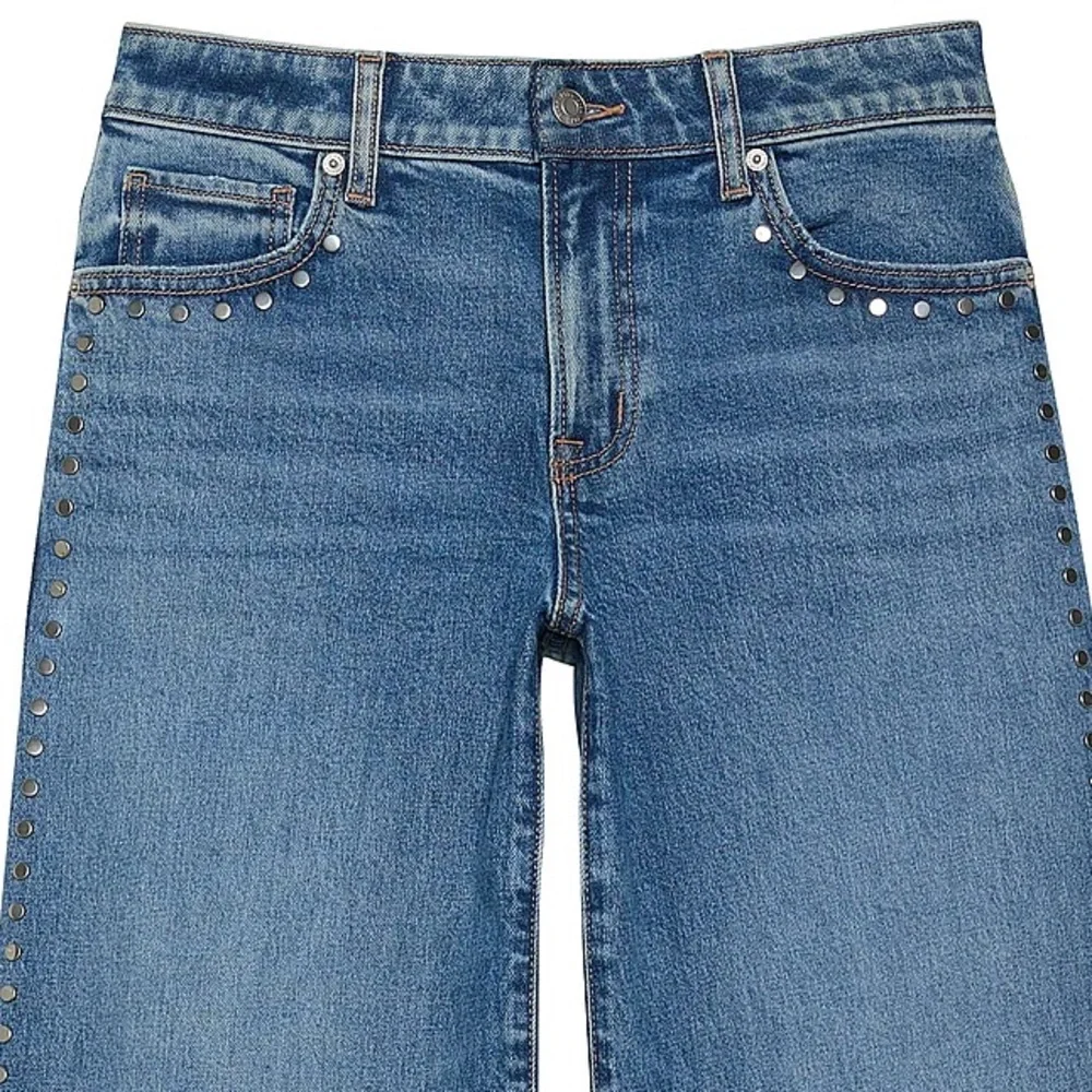 VS Pink Jeans Studded Wide-Leg - Picture 8 of 8